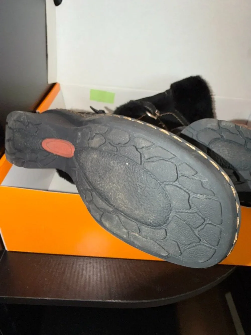 Sporto Lisa Black Faux Suede Faux Fur Winter Boots Women's Size 10